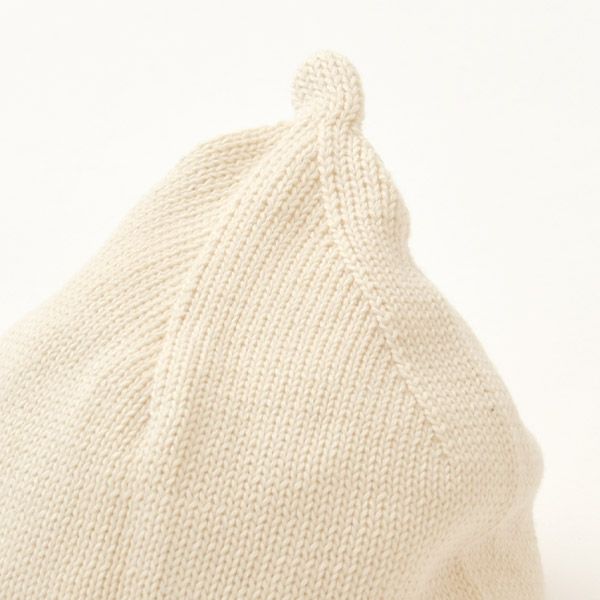 オーガニックコットン ベビー ニットどんぐり帽子