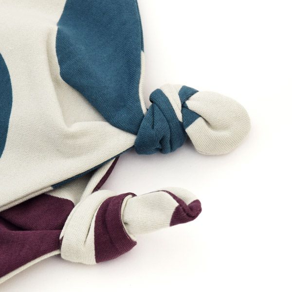 オーガニックコットン ベビー 結び帽 GiantSpot