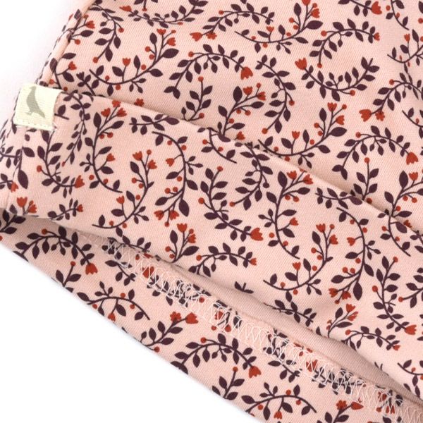 オーガニックコットン ベビー 結び帽 Leaf