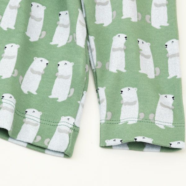オーガニックコットン キッズ 巾着つきパジャマMarmot（長袖）