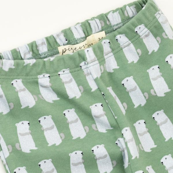 オーガニックコットン キッズ 巾着つきパジャマMarmot（長袖）