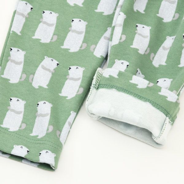 オーガニックコットン キッズ 巾着つきパジャマMarmot（長袖）