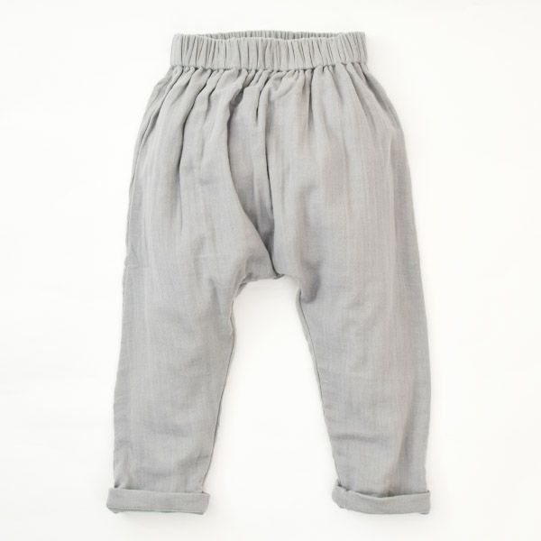 オーガニックコットン キッズ モスリンバギーパンツ