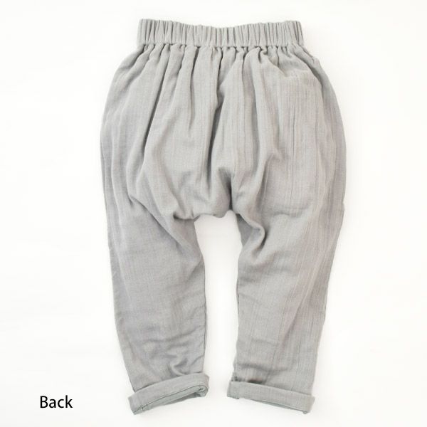 オーガニックコットン キッズ モスリンバギーパンツ