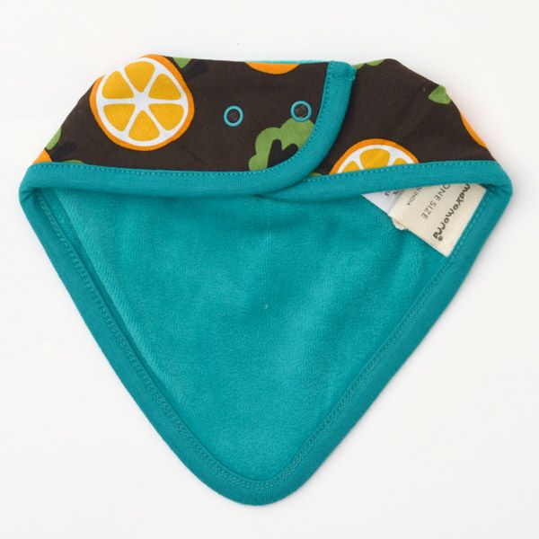 オーガニックコットン ベビーベロアビブ Orange