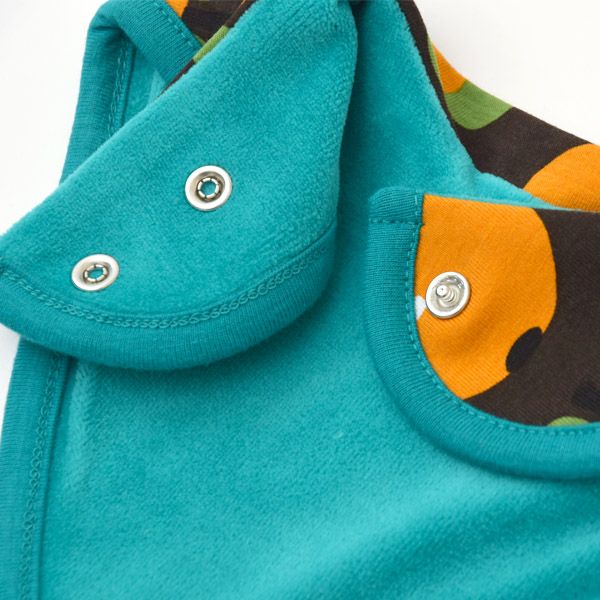 オーガニックコットン ベビーベロアビブ Orange