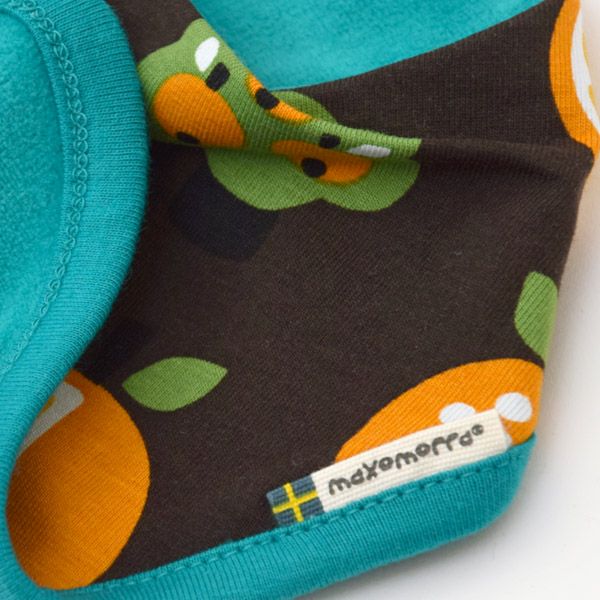 オーガニックコットン ベビーベロアビブ Orange