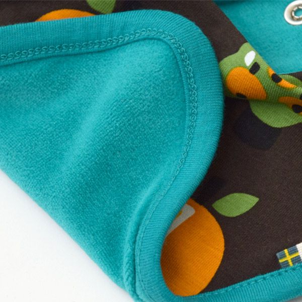 オーガニックコットン ベビーベロアビブ Orange