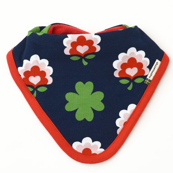 オーガニックコットン ベビーベロアビブ Clover