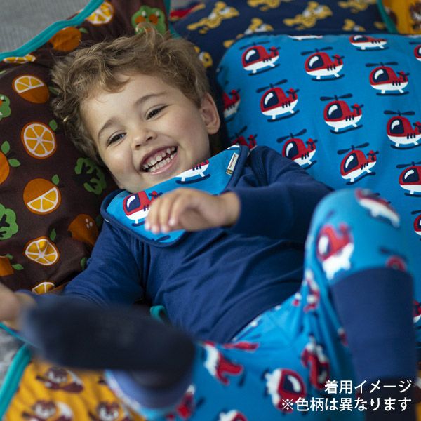 オーガニックコットン ベビーベロアビブ Clover