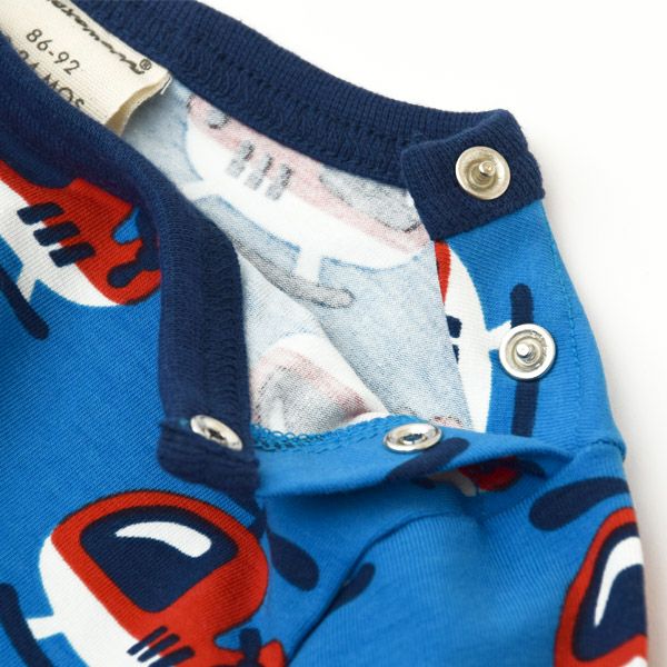 オーガニックコットン ベビーパジャマ（長袖）Helicopter 86-92