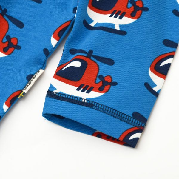 オーガニックコットン ベビーパジャマ（長袖）Helicopter 86-92