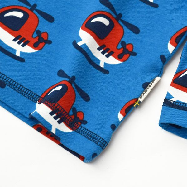 オーガニックコットン ベビーパジャマ（長袖）Helicopter 86-92