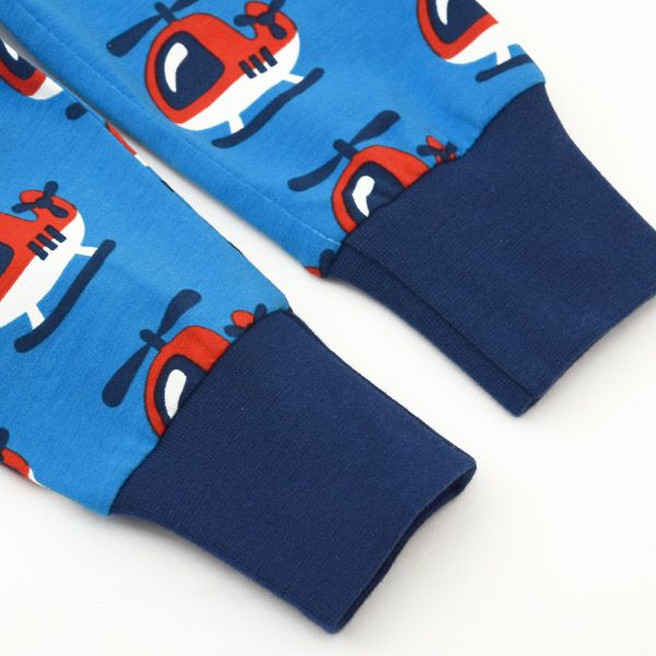 オーガニックコットン ベビーパジャマ（長袖）Helicopter 86-92