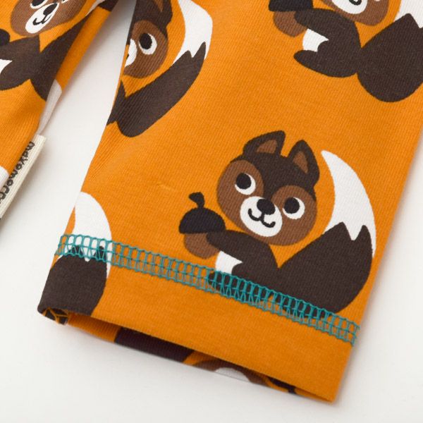 オーガニックコットン ベビーパジャマ（長袖）Squirrel 86-92