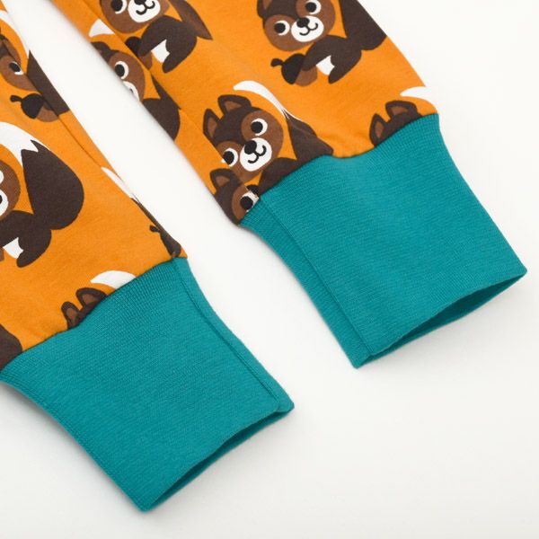 オーガニックコットン ベビーパジャマ（長袖）Squirrel 86-92