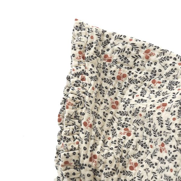 オーガニックコットン ベビーダブルガーゼプリントボンネット