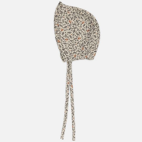 オーガニックコットン ベビーダブルガーゼプリントボンネット