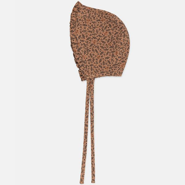 オーガニックコットン ベビーダブルガーゼプリントボンネット