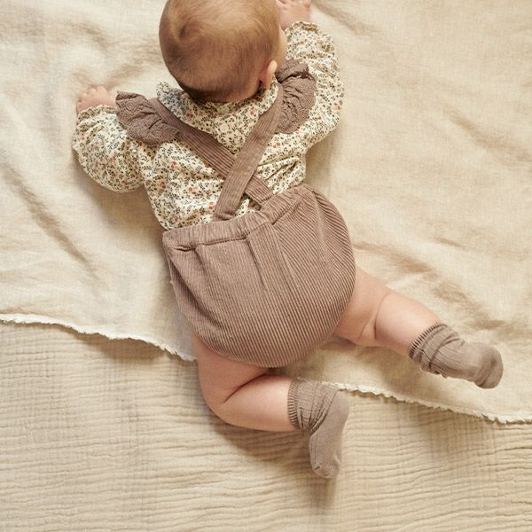 オーガニックコットン ベビーリブハイソックス