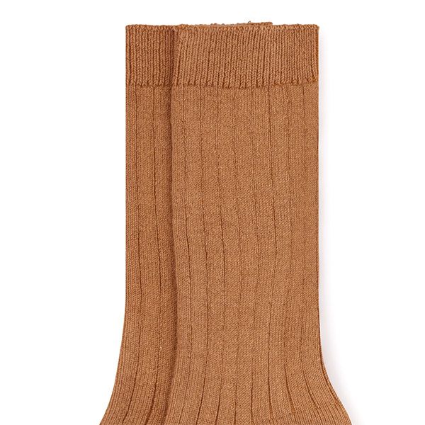 オーガニックコットン ベビーリブハイソックス