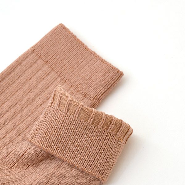 オーガニックコットン ベビーリブハイソックス