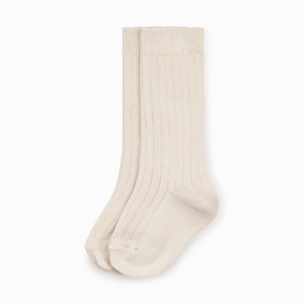 オーガニックコットン ベビーリブハイソックス