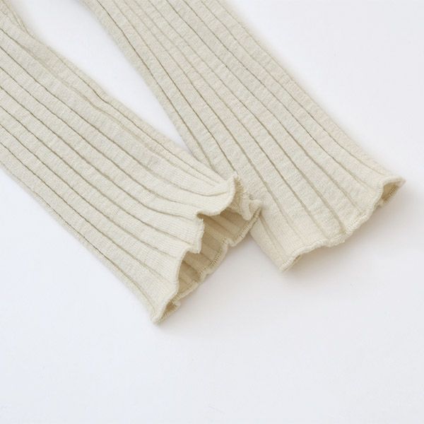 オーガニックコットン ベビーリブラッフルTシャツ(長袖)