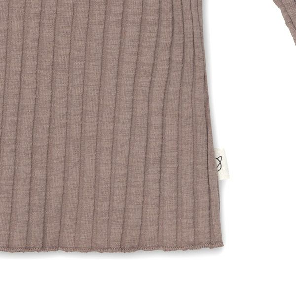 オーガニックコットン ベビーリブラッフルTシャツ(長袖)