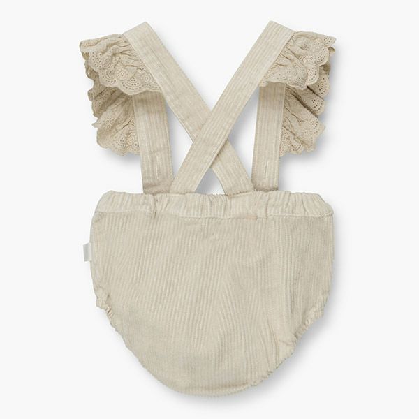 オーガニックコットン ベビーコーデュロイサスペンダー付ブルマ