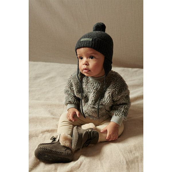 【SALE／20%OFF】 オーガニックコットン ベビーフリースレギンス