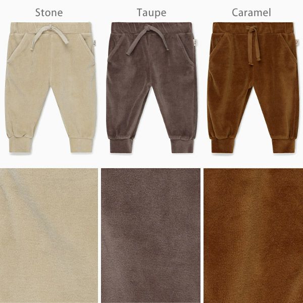 【SALE／20%OFF】 オーガニックコットン ベビーベロアパンツ