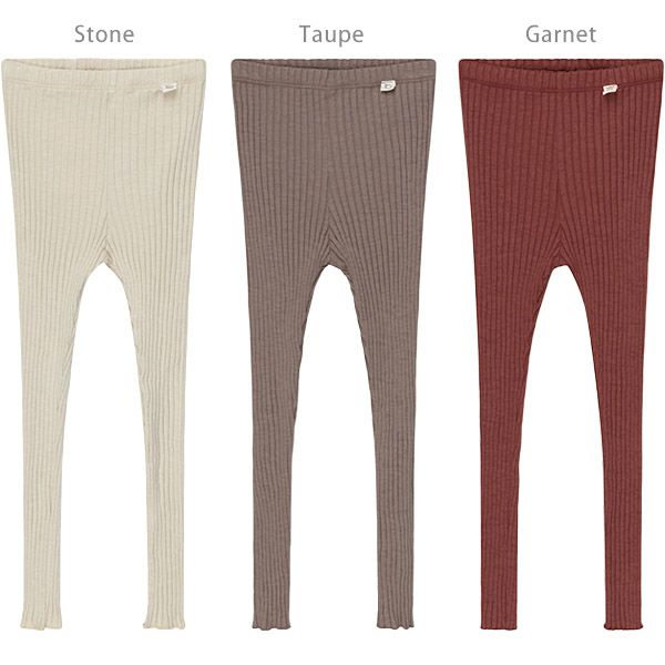 オーガニックコットン キッズリブレギンス