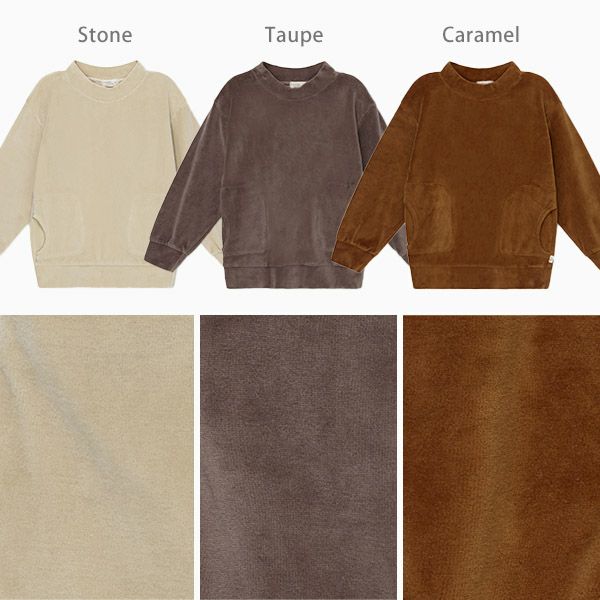 【SALE／20%OFF】 オーガニックコットン キッズベロアスウェットシャツ(長袖)