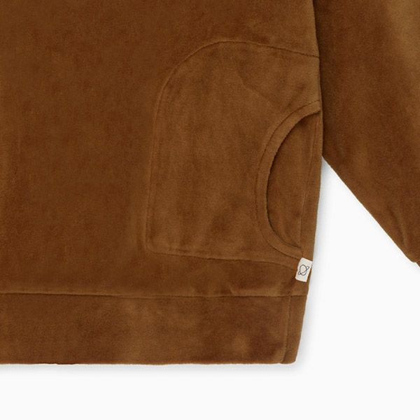 【SALE／20%OFF】 オーガニックコットン キッズベロアスウェットシャツ(長袖)