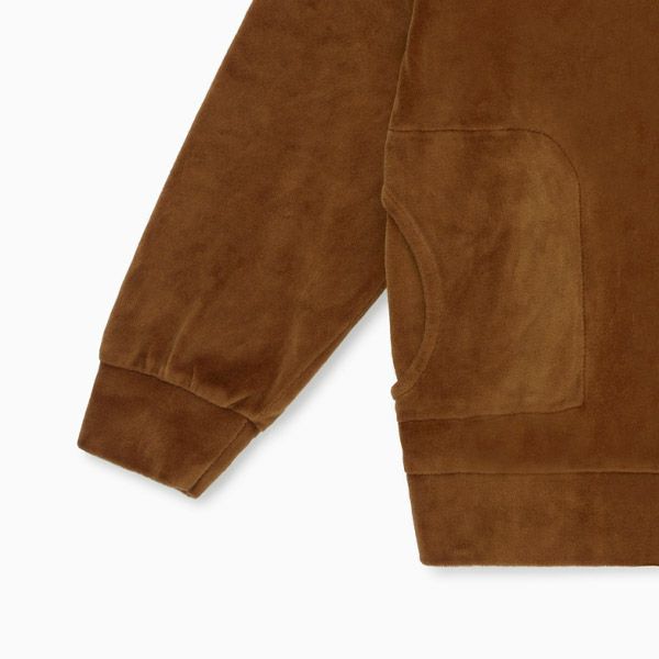 【SALE／20%OFF】 オーガニックコットン キッズベロアスウェットシャツ(長袖)