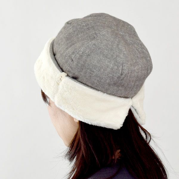 オーガニックコットン＆ウール ヘリンボーンボアワッチ