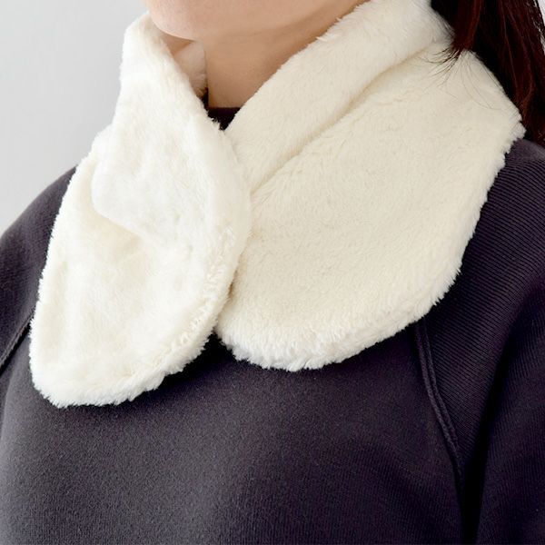 オーガニックコットン ボアエリマフ