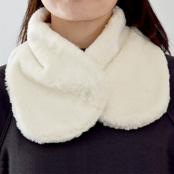 オーガニックコットン ボアエリマフ