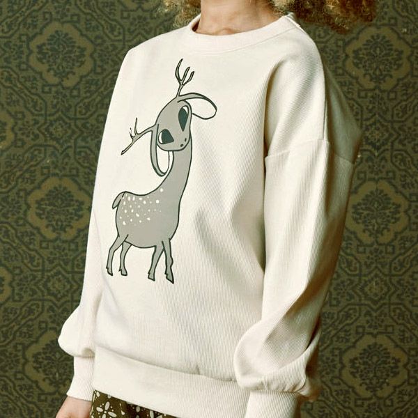 オーガニックコットン キッズリブトレーナー(長袖)