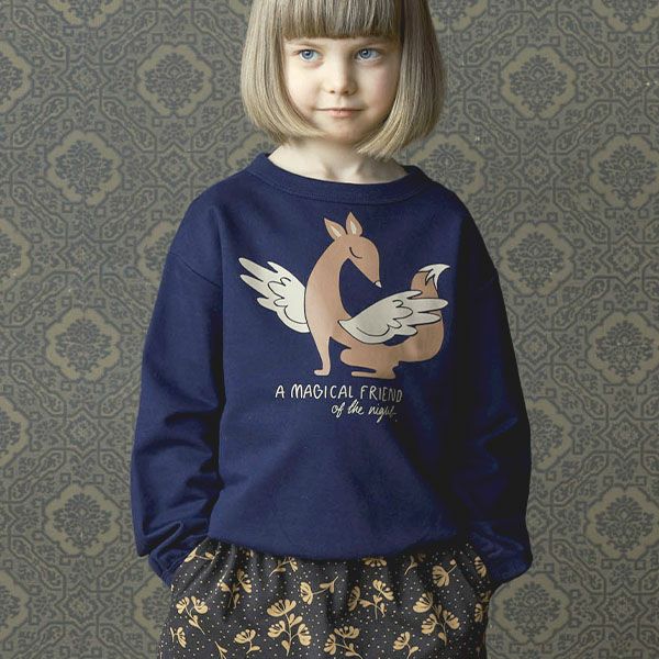 【SALE／20%OFF】 オーガニックコットン キッズスウェットシャツ(長袖)