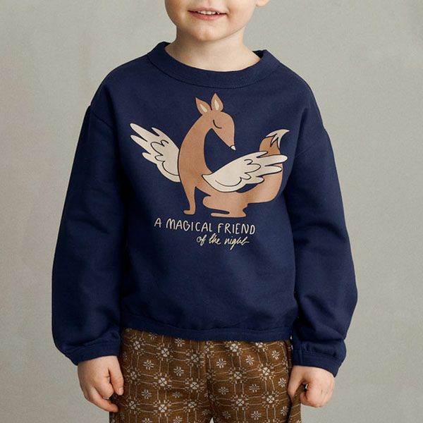 【SALE／20%OFF】 オーガニックコットン キッズスウェットシャツ(長袖)