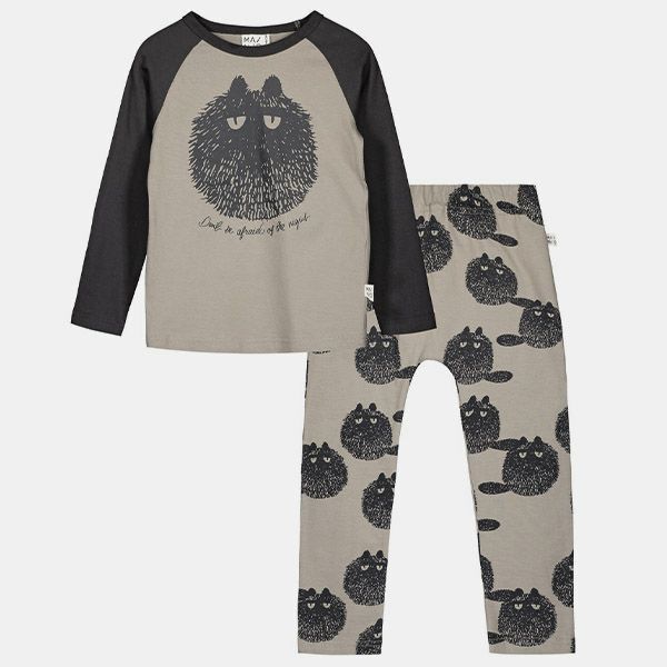 【SALE／20%OFF】 オーガニックコットン キッズパジャマセット(長袖)