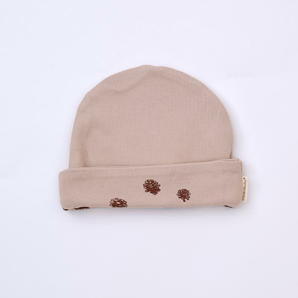 オーガニックコットン ベビー リバーシブルビーニーPinecone