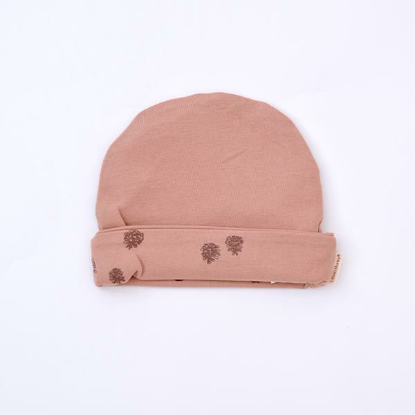 オーガニックコットン ベビー リバーシブルビーニーPinecone