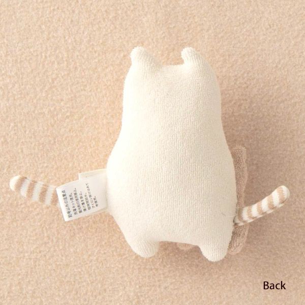 オーガニックコットン 【ママだっこ】親子にぎにぎ ねこ