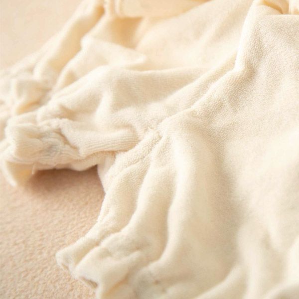 オーガニックコットン ベビースノーカットフリルパイルパンツ 80