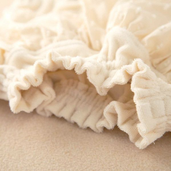 オーガニックコットン ベビースノーカットフリルパイルパンツ 80