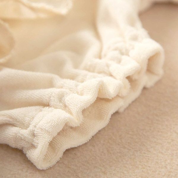 オーガニックコットン ベビースノーカットフリルパイルパンツ 80