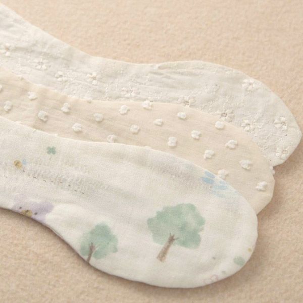 オーガニックコットン ベビーヘアバンド チェンジリボン 3種類